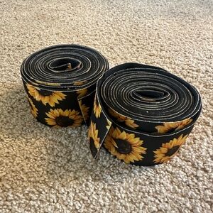 Sunflower Print knee wraps